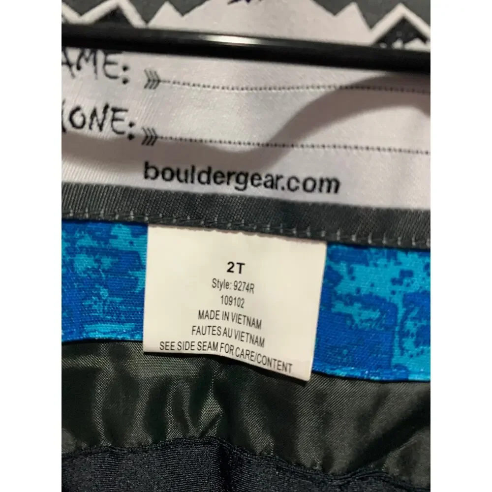 BOULDER GEAR Kids Boy's Active Winter Sports Outdoor Skiing Size 2T